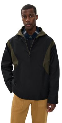 Nicholas Daley Rebel Smock Coat Black Olive L