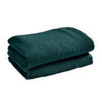 Coton Pur - Serviette de toilette 100 coton pigné - Taille 30x50 - Vert
