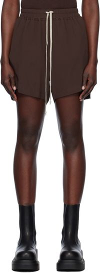 Rick Owens Brown Hollywood Boxers Shorts