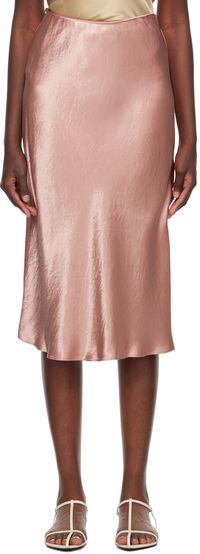MM by Max Mara Pink Flared Midi Skirt