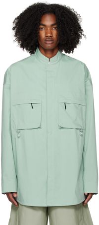 A. A. Spectrum Green Flight Overshirt Shirt