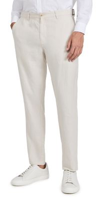 Onia Linen Trousers Stone 38