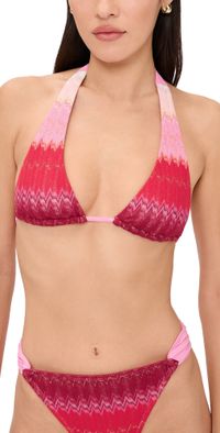 PQ Swim Eleanor Halter Top Scarlet S