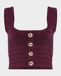 Nella Cropped Bandage Knit Tank Top