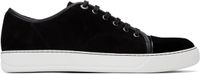 Lanvin Black DBB1 Suede & Patent Leather Sneakers