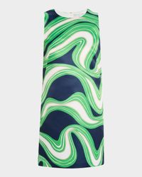 Fairy Tale 2 Sleeveless Swirl-Print Mini Dress