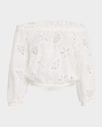 Rosalia Embroidered Off-Shoulder Blouse