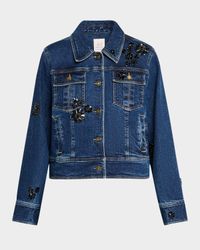 Riviera Crystal Denim Jacket