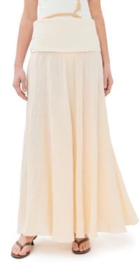 Johanna Ortiz Ecru Light And Sound Ankle Skirt Ecru 0