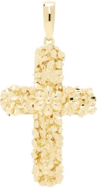 Veneda Carter Gold Medium Flower Center Pendant