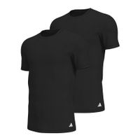 Adidas Underwear - Lot de 2 tee-shirts col rond homme active flex cotton adidas sport - Taille M - Noir