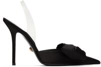 Versace Black Alia Slingback Heels