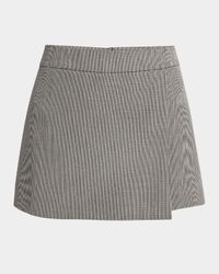 Journey Houndstooth Wrap Mini Skort