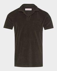 Men's Organic Cotton Terry Short-Sleeve Polo Shirt