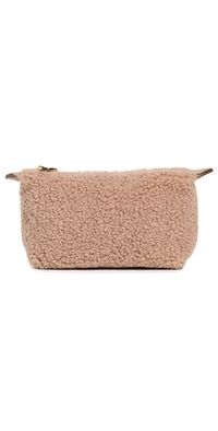 Stoney Clover Lane Cozy Pouchette Pecan Sherpa One Size