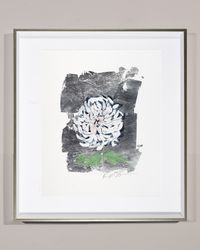 'Silver Flower Chrysanthemum' Wall Art