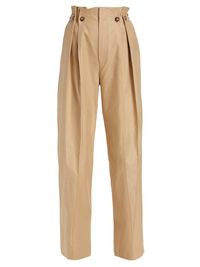 Women's Gathered High-Rise Tapered Pants - Honey - Size 2