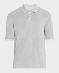 Men's Harvey Striped Knit Polo