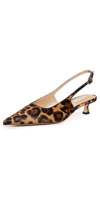 Tony Bianco Crush Leopard Slingback Heels Brown Leopard 6
