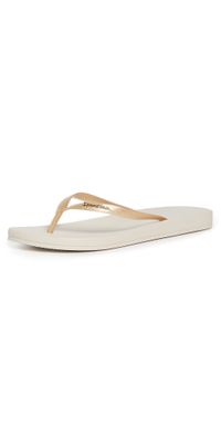 Ipanema Ana Tan Flip Flops Beige/Gold 7