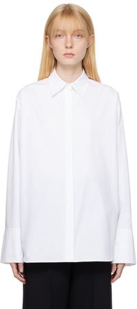 Valentino White Open Back Shirt