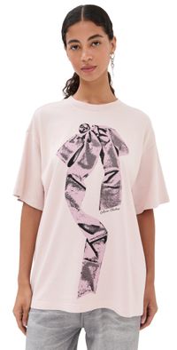 Acne Studios Bell Short Sleeve T-Shirt Violet Pink S