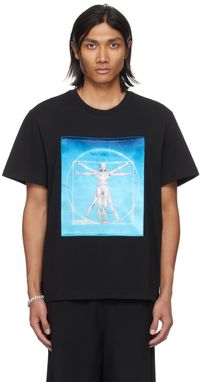 Stella McCartney T-shirt Vitruvian Woman noir
