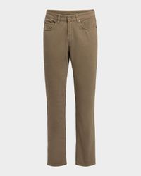 Men's Washed Cotton 5-Pocket Pants