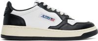 AUTRY Black & White Medalist Low Sneakers