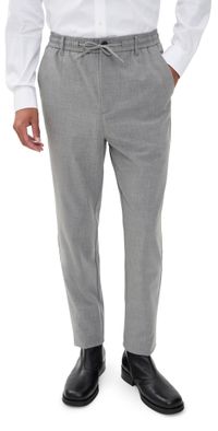 Les Deux Como Tapered Textured Pants Grey Melange 36