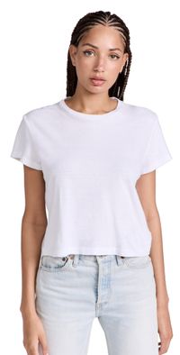 RE/DONE 1950s Boxy Tee Optic White L