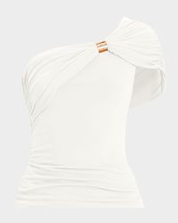 Sofia One-Shoulder Drape Top