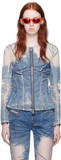Diesel Blue De-Milly-Fsd1 Denim Jacket