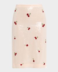 Cherry Sequined Skirt