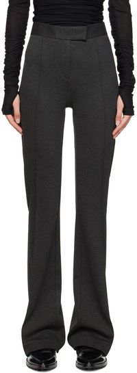 Helmut Lang Gray Flared Trousers