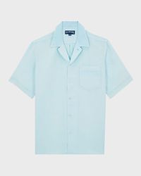 Men's Linen Pocket Camp Shirt