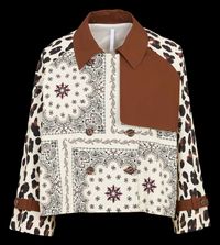 Imperial - Veste col classique imprimée - Taille M - Multicolore
