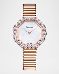32mm L'Heure du Diamant Octagonal 18K Rose Gold Watch