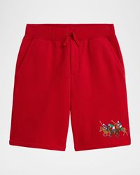Boy's Seasonal Fleece Shorts, Size S-XL
