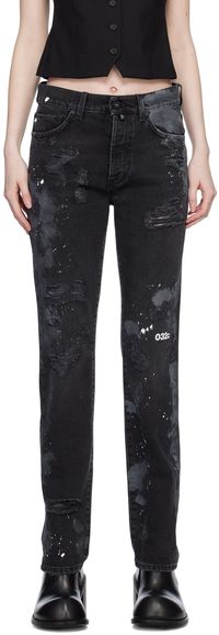 032c Black Double Shift Jeans