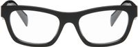 Prada Eyewear Black Catwalk Butterfly Glasses