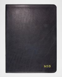 Lined Soft Cover Leather Journal, 9"