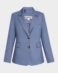 Single-Breasted Seasonless Wool Blazer