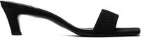 TOTEME Black 'The Mule' Heeled Sandals