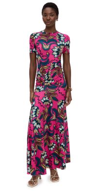 Eywasouls Malibu Annie Short Sleeve Dress Orchid Botanica M