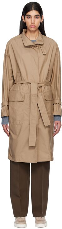 Max Mara Tan The Cube MTrench Coat