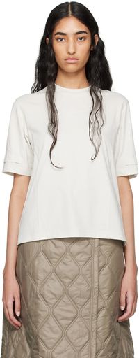 Moncler Gray Bonded Logo T-Shirt