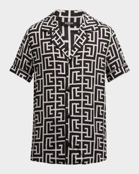 Men's Monogram Pajama Shirt
