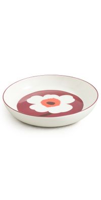 Marimekko Oiva Unikko Salad Plate White/Brown One Size
