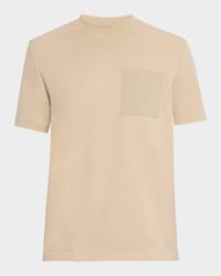 Men's Taut Oversized-Pocket Crewneck T-Shirt